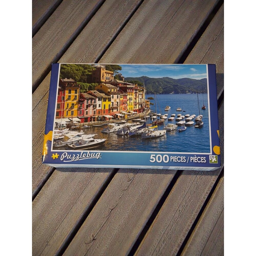 Puzzlebug Harbor Portofino Italy 500-Piece Puzzle By LPF Ltd Ages 8+
